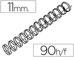 CJ100 espirales GBC wire negros 11 mm. paso 3:1